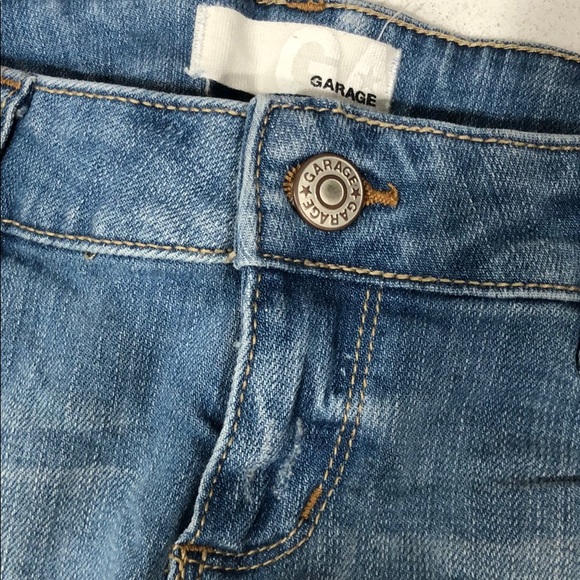 Garage Jean Short Shorts. Denim. Size 7. - Picture 2 of 6
